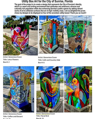 Four Utility Box Designs Installed In City Of Sunrise Florida